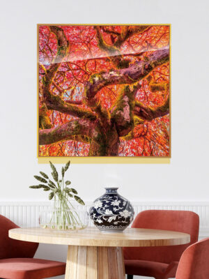3-iSH-73063-1Panel Dazzling Black Frame Acrylic Prints Wall Art Landscape Painting Framless Acrylic Prints Wall Art for Home Decoration