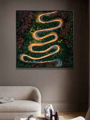 3-iSH-73167-1Panel Black PS Frame Canvas Prints Morden Living Room Hotel Wall Art Painting Canvas Artwork Living Room