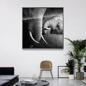 Outdoor Print Wall Art Glass Framed Painting Animal Painting Home Decor
