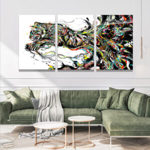 Watercolour Living Room Background Wall Decoration Floor Painting Sofa Abstract Wall Art Sense Simple Mural