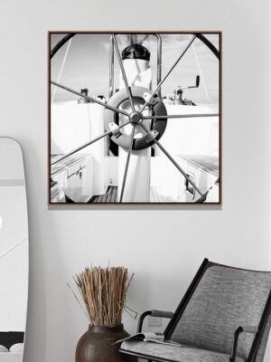 4-iSB-62096-1Panel Walnut PS Frame Canvas Prints Frameless Canvas Prints Home Decor Black and White City Building Wall Art Paintings