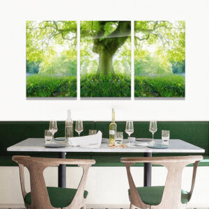 Landscape Painting 3 Panels Printed Paintings on Canvas Big Trees Home Decoration Wall Arts