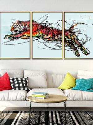 Waterproof Abstract Canvas Frameless Wall Arts Paintings